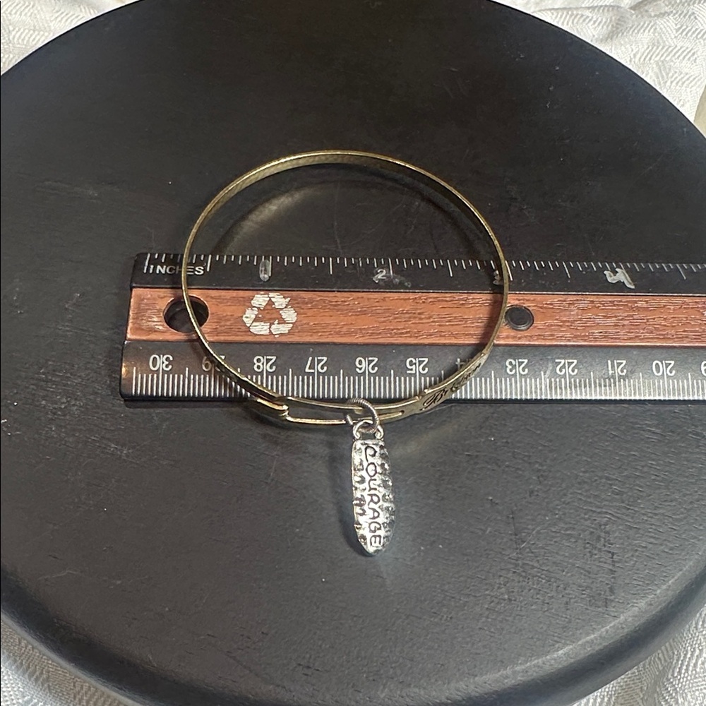 2 Brighton Bracelets Silver Bangles Antiqued Cros… - image 4